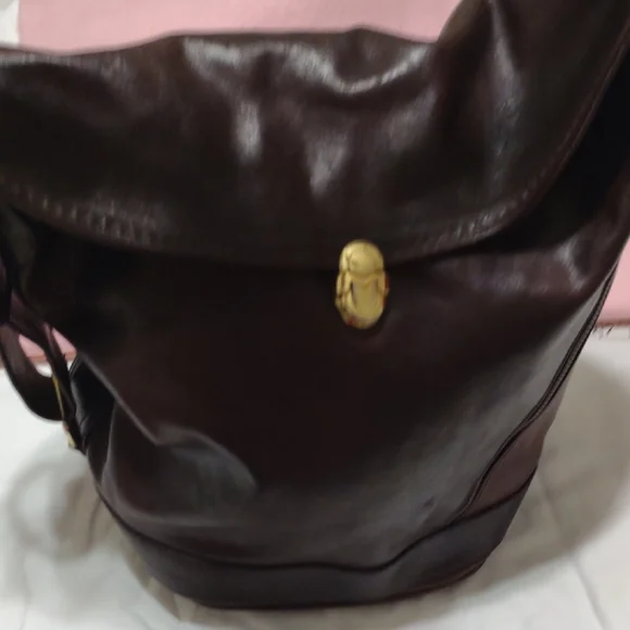 ORLANDO MURINO Brown Leather Handbag. Used And Shows Some Wear. See Pics - Picture 6 of 15